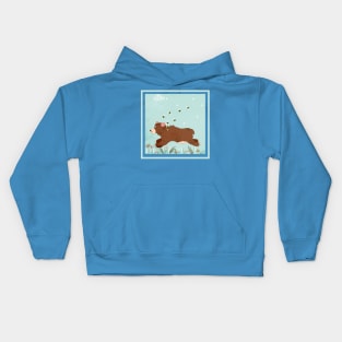 Bear Riled Up The Bees Kids Hoodie